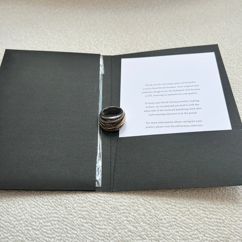 David Yurman Large Crossover Ring sz 7 - Picture 11 of 11